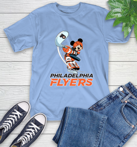 NHL Hockey Philadelphia Flyers Cheerful Mickey Mouse Shirt T-Shirt 12