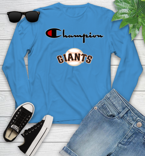 MLB Baseball San Francisco Giants Champion Shirt Youth Long Sleeve 5