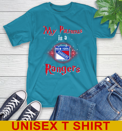 NHL Hockey Harry Potter My Patronus Is A New York Rangers T-Shirt 9