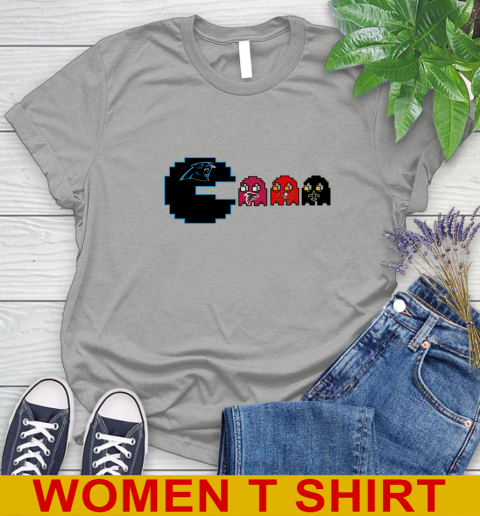 Carolina Panthers NFL Football Pac Man Champion Women's T-Shirt 11