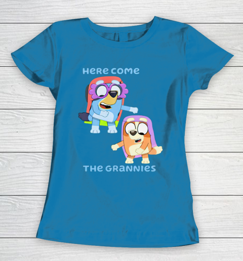 Blueys Shirt Here Come The Grannies Women's T-Shirt 6