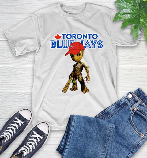 MLB Toronto Blue Jays Groot Guardians Of The Galaxy Baseball T-Shirt