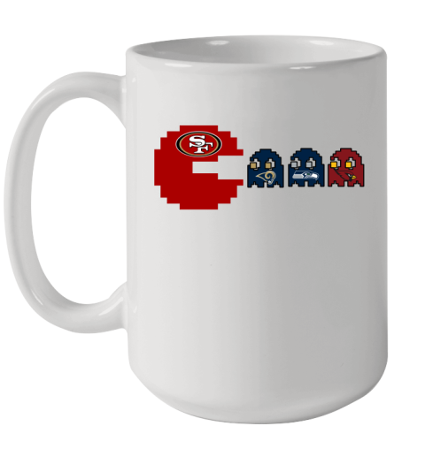 San Francisco 49ers NFL Football Pac Man Champion Ceramic Mug 15oz