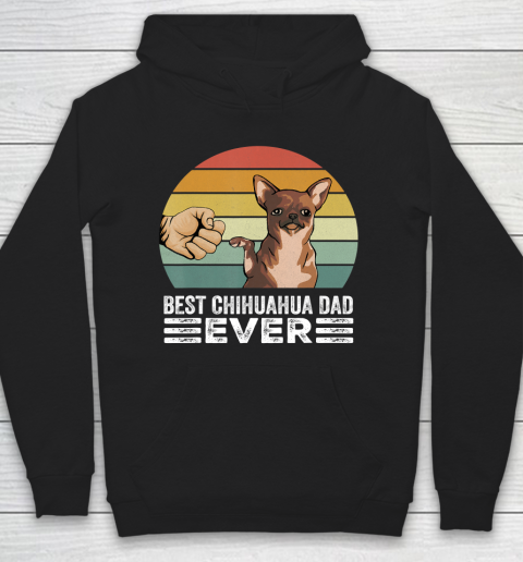 Father gift shirt Vintage Retro Best Chihuahua Dad Ever Dog Lover Gift T Shirt Hoodie