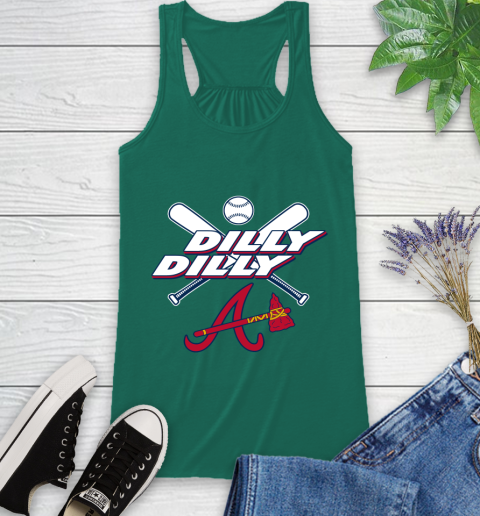 MLB Atlanta Braves Dilly Dilly Baseball Sports Racerback Tank 7