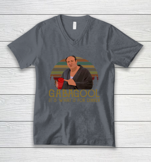 Gabagool  It's What's for Dinner V-Neck T-Shirt 4