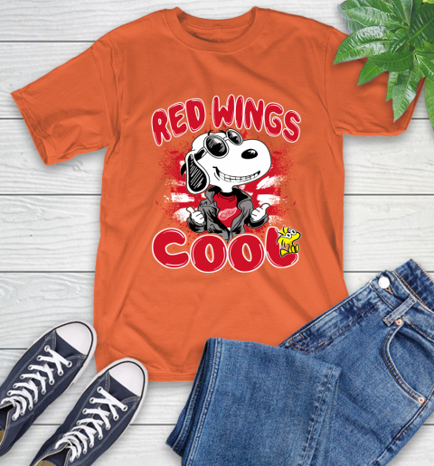 NHL Hockey Detroit Red Wings Cool Snoopy Shirt T-Shirt 4
