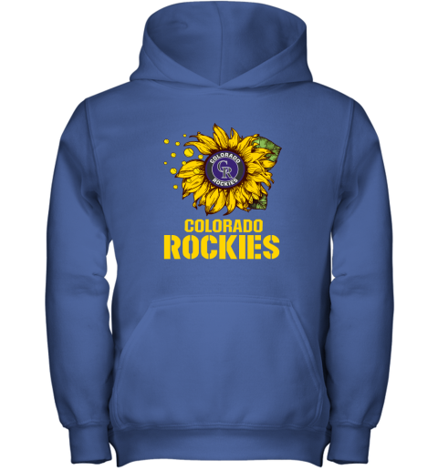 Colorado Rockiers Sunflower MLB Baseball Youth Hoodie