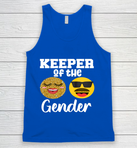 Keeper of the Gender Staches or Lashes Gender Reveal Party Tank Top 4