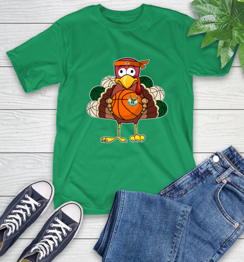 Milwaukee Bucks Turkey thanksgiving day T-Shirt 7