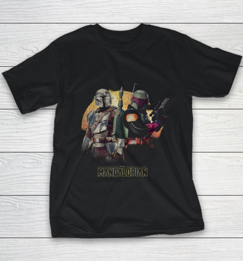 Star Wars The Mandalorian Boba Fett Team Up R15 Youth T-Shirt