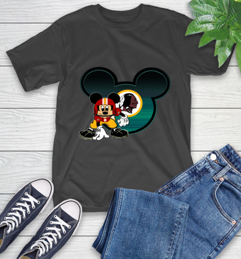 NFL Washington Redskins Mickey Mouse Disney Football T Shirt T-Shirt 2