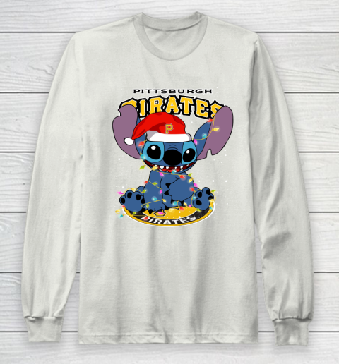Pittsburgh Pirates MLB noel stitch Baseball Christmas Long Sleeve T-Shirt 9