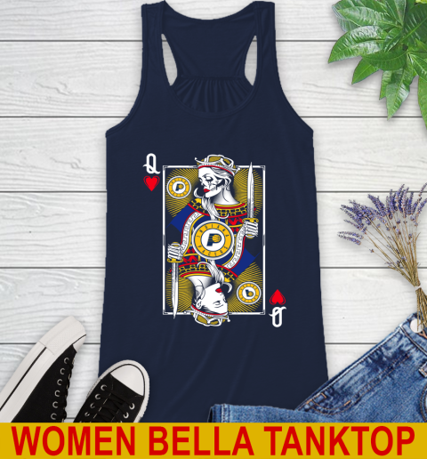 NBA Basketball Indiana Pacers The Queen Of Hearts Card Shirt Racerback Tank 9