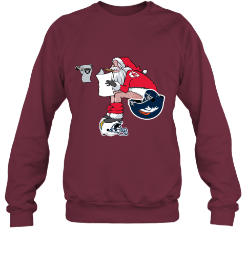 Santa Claus Kansas City Chiefs Shit On Other Teams Christmas Sweatshirt