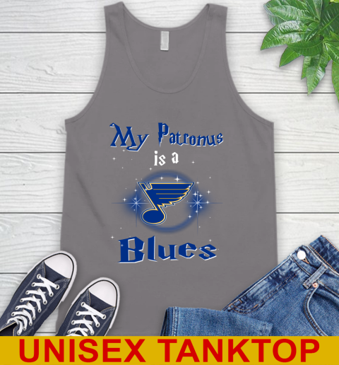 NHL Hockey Harry Potter My Patronus Is A St.Louis Blues Tank Top 6