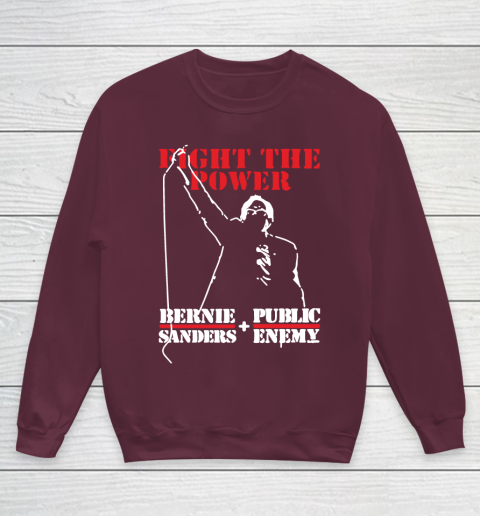 Fight The Power Bernie Sanders Public Enemy Youth Sweatshirt 4