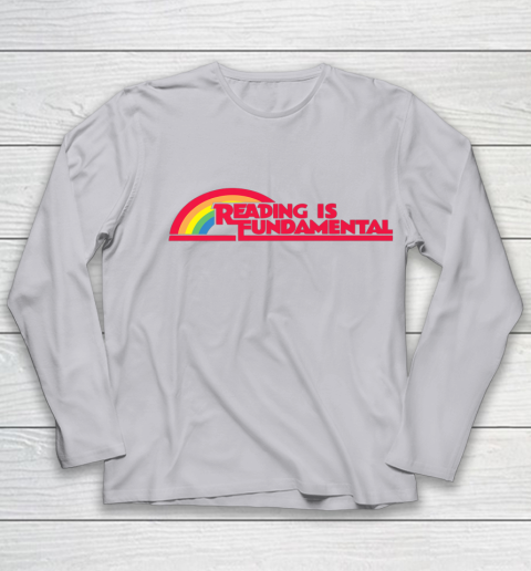 Reading Rainbow t shirt Reading is Fundamental Gay Rainbow Youth Long Sleeve 3