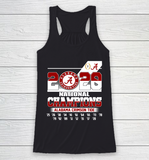 Alabama Crimson Tide National Championship 18 Times 2020 Racerback Tank
