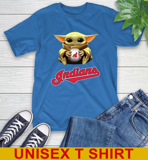 MLB Baseball Cleveland Indians Star Wars Baby Yoda Shirt 9
