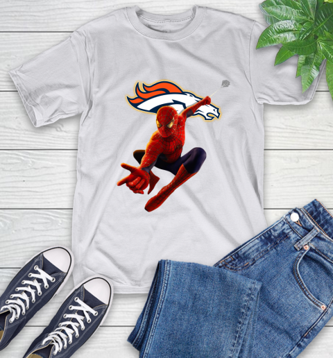 NFL Spider Man Avengers Endgame Football Denver Broncos T-Shirt 12
