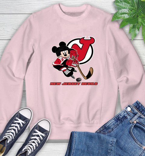 NHL New Jersey Devils Mickey Mouse Disney Hockey T Shirt Sweatshirt 9