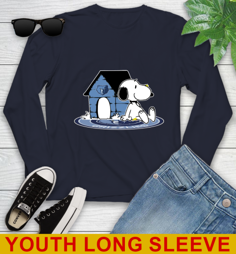 NBA Basketball Memphis Grizzlies Snoopy The Peanuts Movie Shirt Youth Long Sleeve 3
