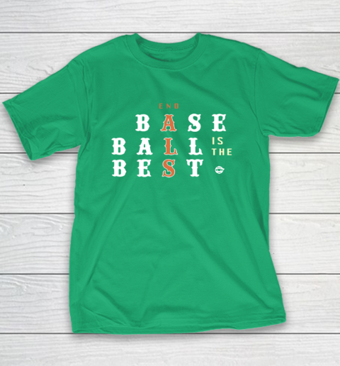 End ALS Baseball Is The Best Youth T-Shirt 4