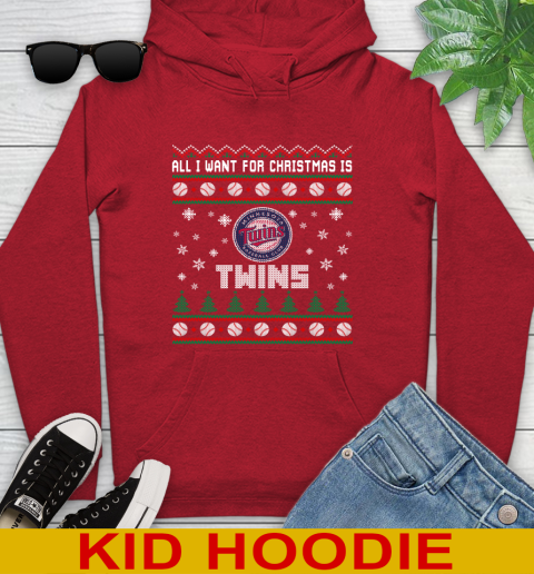 MLB All I Want For Christmas Is Minnesota Twins Baseball Sports 138