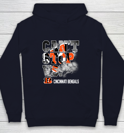 NFL Cincinnati Bengals Can't Stop Vs Youth Hoodie 2