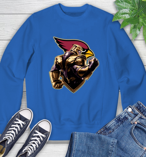 NFL Thanos Avengers Endgame Football Sports Arizona Cardinals Sweatshirt 8
