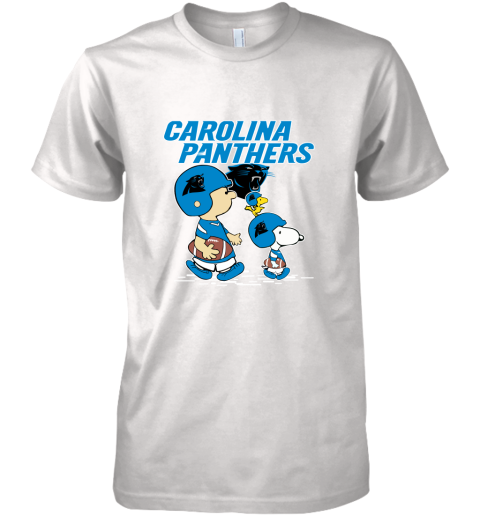 Carolia Panthers Let's Play Football Together Snoopy NFL Premium Men's T-Shirt
