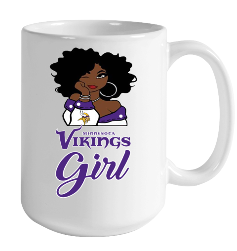 Minnesota Vikings Girl NFL Color Changing Mug 15oz 2