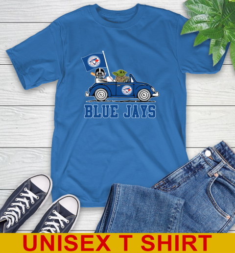 MLB Baseball Toronto Blue Jays Darth Vader Baby Yoda Driving Star Wars Shirt T-Shirt 9