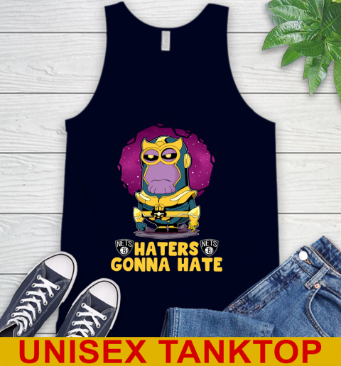 NBA Basketball Brooklyn Nets Haters Gonna Hate Thanos Minion Marvel Shirt Tank Top 3