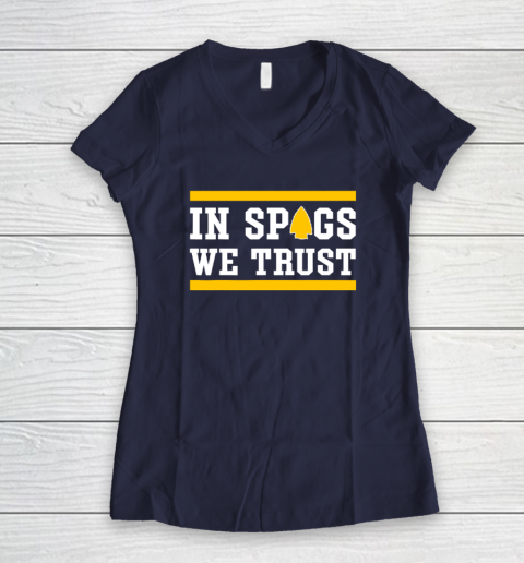 KC In Spags We Trust Women's V-Neck T-Shirt 7