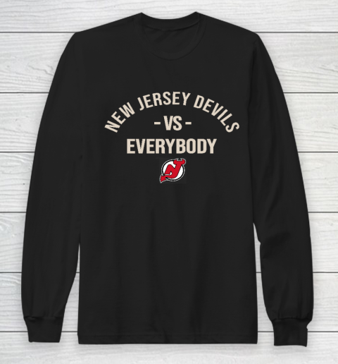 New Jersey Devils Vs Everybody Long Sleeve T-Shirt 9