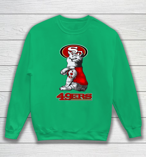 NFL Football My Cat Loves San Francisco 49ers Sweatshirt 5