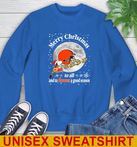 Cleveland Browns Merry Christmas To All And To Browns A Good Season NFL Football Sports Sweatshirt 11