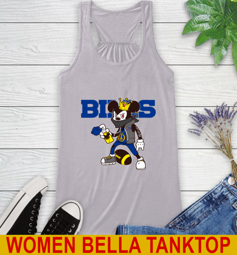 Buffalo Bills NFL Football Mickey Peace Sign Sports Racerback Tank 5