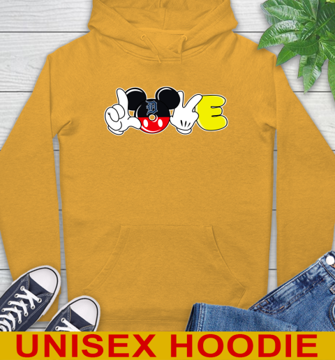 Detroit Tigers MLB Baseball Love Mickey Disney Sports Hoodie 3