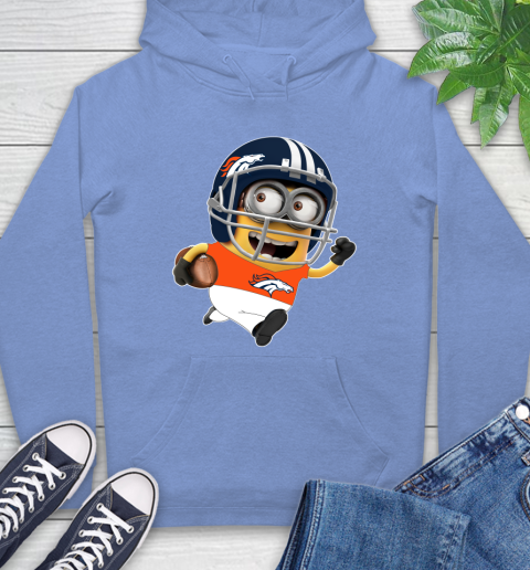 NFL Denver Broncos Minions Disney Football Sports Hoodie 11