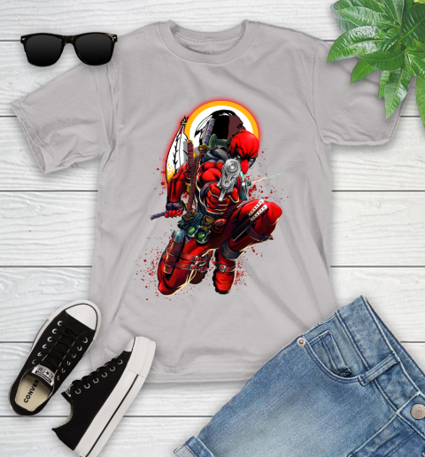 NFL Deadpool Marvel Comics Sports Football Washington Redskins Youth T-Shirt 12