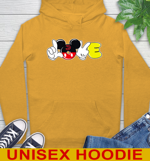Atlanta Hawks NBA Basketball Love Mickey Disney Sports Hoodie 3