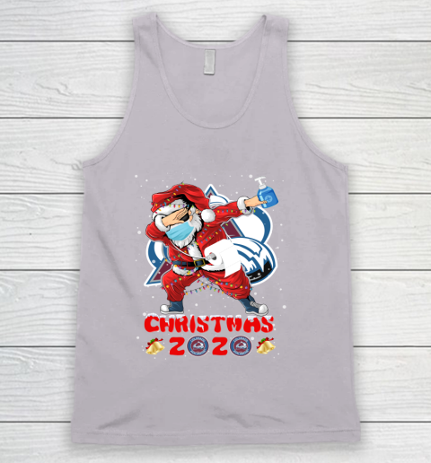 Colorado Avalanche Funny Santa Claus Dabbing Christmas 2020 NHL Tank Top 3
