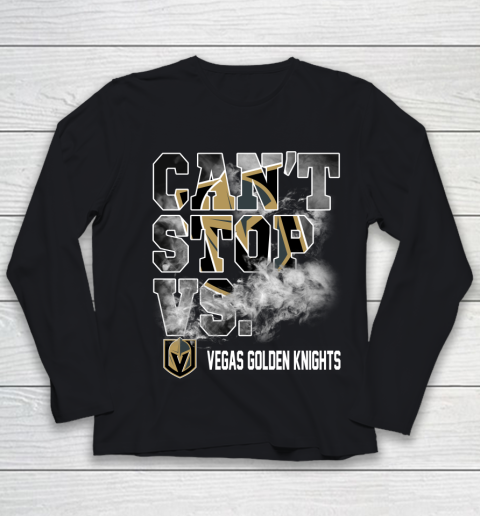 NHL Vegas Golden Knights Hockey Can't Stop Vs Youth Long Sleeve
