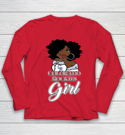 Colorado Rockiess Girl MLB Youth Long Sleeve 10