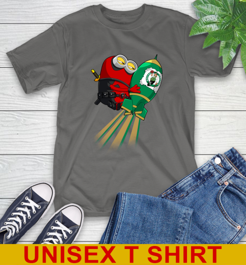 NBA Basketball Boston Celtics Deadpool Minion Marvel Shirt T-Shirt 10
