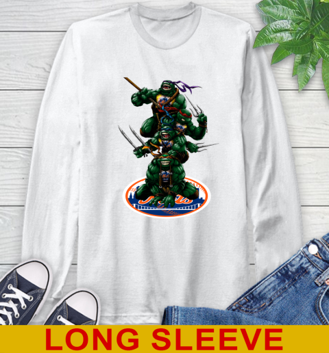MLB Baseball New York Mets Teenage Mutant Ninja Turtles Shirt Long Sleeve T-Shirt