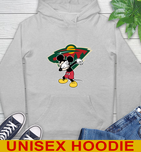 Minnesota Wild NHL Hockey Dabbing Mickey Disney Sports Hoodie 6